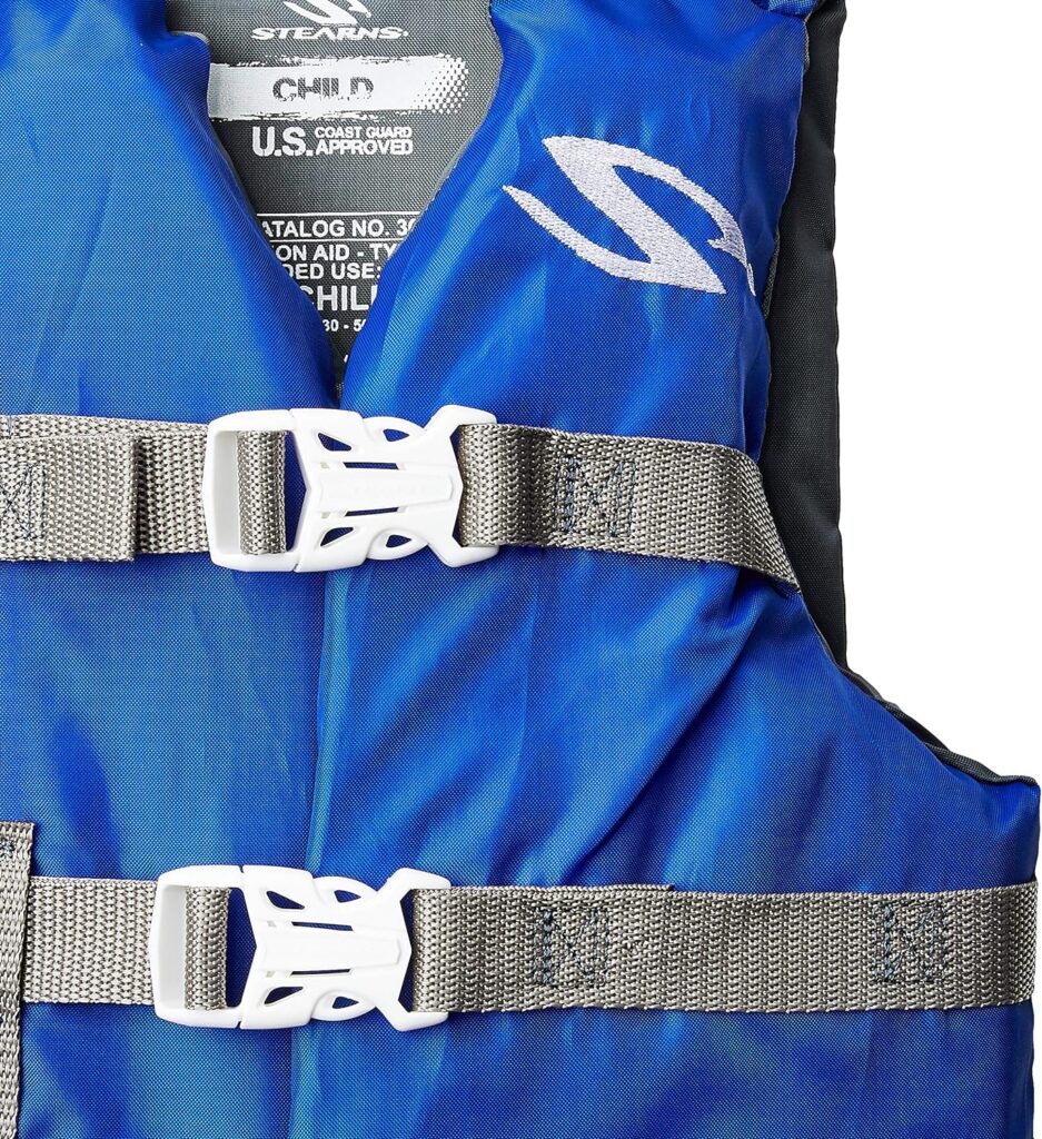 Stearns Kids Classic Life Vest, USCG Approved Type III Life Jacket for Kids Weighing Under 90lbs, Great for Boating, Swimming, Watersports, More
