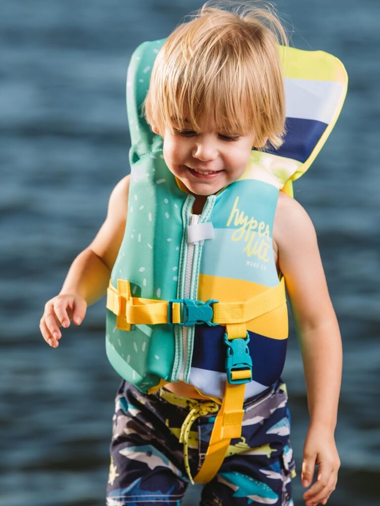HyperLite Elite Kids Life Jacket, US Coast Guard Approved, Great for Any Water Sports Activity Including Boating, Paddle  Swimming
