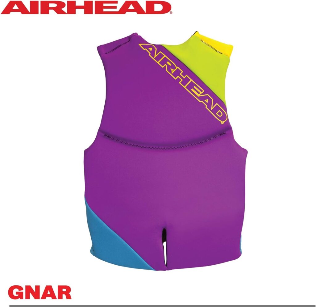 Airhead Childrens Swoosh Kwik-Dry Neolite Life Jacket, US Coast Goard Approved Type III Life Jacket, Fits Children 30-50lbs