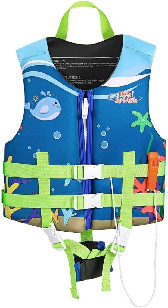 HeySplash Toddler Swim Vest, Kids Floaties Swimming Jacket, Jumper Swimsuit with Adjustable Strap, Float Puddle Vest, Buoyancy Swimwear for Girls and Boys Aged 3-9 Years / 30-80lbs HeySplash Toddler Swim Vest, Kids Floaties Swimming Jacket, Jumper Swimsuit with Adjustable Strap, Float Puddle Vest, Buoyancy Swimwear for Girls and Boys Aged 3-9 Years / 30-80lbs