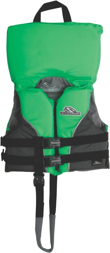 Stearns Kids Life Jacket, USCG Approved Type II Life Vest for Pool, Beach, Lake,  Boating; Comfortable Life Jacket with Heads-Up Flotation for Young Swimmers